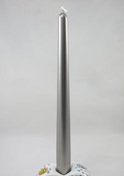Spitzkerzen 250/23, Farbe edelsilber, 2 Stück, Kerzen Wenzel